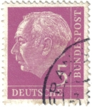 Stamps : Europe : Germany :  Theodor Heuss