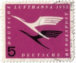 Stamps : Europe : Germany :  El logotipo de Lufthansa,