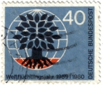 Stamps : Europe : Germany :  Año Mundial de los Refugiados