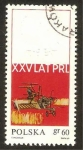 Stamps Poland -  1783 - XXV anivº de la República popular, cosechadora