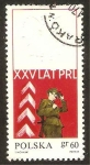 Stamps Poland -  1781 - XXV anivº de la República popular, vigilando las fronteras