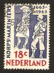 Stamps Netherlands -  III cent del cuerpo de marinos