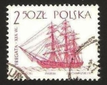 Stamps Poland -  fragata del siglo XIX