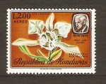 Stamps America - Honduras -  ORQUÍDEA  BRASSAVOLA  Y  LUIS  LANDA