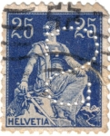 Stamps Switzerland -  Personaje. Helvetia