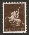 Stamps Netherlands -  escultura de un jinete