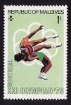 Stamps Asia - Maldives -  Olimpiadas Montreal