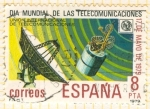 Stamps Spain -  Satélite y estación terrestre