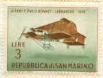 Stamps Europe - San Marino -  Historia del Aeroplano