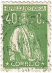 Stamps : Europe : Portugal :  Diosa Ceres. República de Portugal