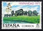 Stamps Spain -  2294 Hispanidad. Uruguay. La Carreta, obra de Belloni.