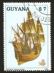 Stamps Guyana -  Nave Grande Francoise
