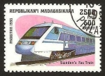 Sellos de Africa - Madagascar -  tren, sweden's fas