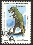 Stamps Madagascar -  dinosaurio ceratosaurus