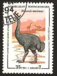 Stamps Madagascar -  dinosaurio dinornis maximus