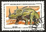 Sellos del Mundo : Africa : Madagascar : dinosaurio styvacosaurus