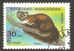 Sellos de Africa - Madagascar -  fauna, martes