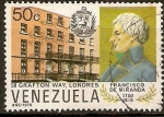 Stamps : America : Venezuela :  FRANCISCO  DE  MIRANDA,  RESIDENCIA  Y  ESCUDO