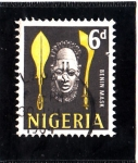 Sellos de Africa - Nigeria -  BENIN MASK