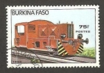 Stamps Africa - Burkina Faso -  tren
