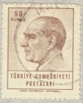 Sellos de Asia - Turqu�a -  Mustafa Kemal Atatürk Presidente de Turquía