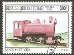 Stamps : Africa : Chad :  locomotora
