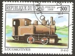 Stamps : Africa : Chad :  locomotora