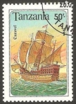 Sellos del Mundo : Africa : Tanzania : Barco carabela