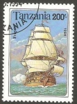 Stamps Tanzania -  Barco fragata