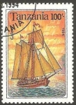 Sellos de Africa - Tanzania -  Barco galeón