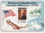Sellos de America - Guatemala -  HB Homenaje de Guatemala al Bicentenario Independencia EEUU