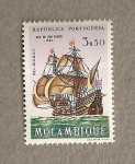 Stamps Mozambique -  Navíos a vela
