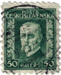 Stamps Czechoslovakia -  Tomáš Garrigue Masaryk