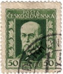 Stamps Czechoslovakia -  Tomáš Garrigue Masaryk