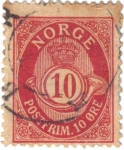 Stamps Norway -  Corneta de correos.