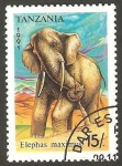 Sellos de Africa - Tanzania -  elefante