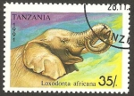 Stamps Tanzania -  elefante