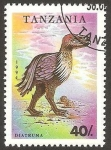 Stamps Tanzania -  dinosaurio diatruma