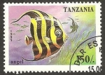 Sellos de Africa - Tanzania -  pez angel