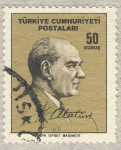 Sellos del Mundo : Asia : Turkey : Mustafa Kemal Atatürk Presidente de Turquía