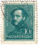 Stamps : Europe : Hungary :  Széchényi 1791-1860