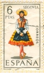 Stamps Spain -  Segovia (Trajes regionales)