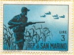 Stamps : Europe : San_Marino :  Cazador