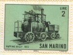 Stamps San Marino -  Historia de la Locomotora