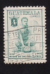 Stamps : America : Guatemala :  1902-1952 Bodas de oro del futbol Mario Camposeco