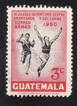 Stamps : America : Guatemala :  VI Juegos Deportivos Centroamericanos y del Caribe 1950