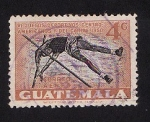 Stamps : America : Guatemala :  VI Juegos Deportivos Centroamericanos y del Caribe 1950