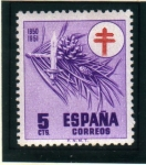 Stamps Spain -  1950 Pro tuberculosos.Edifil 1084