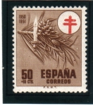 Stamps Spain -  1950 Pro tuberculosos.Edifil 1086