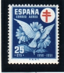 Stamps Spain -  1950 Pro tuberculosos.Edifil 1087
